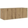 TV staliukas 3 dalių sieninis televizoriaus spintelės komplektas Artisan Oak