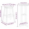 Lauko baldų komplektas Sodo baro komplektas 3 vnt. Juoda HDPE