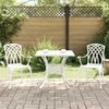 Sodo stalo komplektas 3 pcs Balta Liejamasis aliuminis