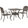Sodo stalo komplektas 3 pcs Bronzinė Liejamasis aliuminis