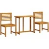Lauko baldų komplektas Sodo Bistro Rinkinys 3 pcs Ruda Kietos akacijos mediena