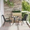Lauko baldų komplektas Sodo Bistro Rinkinys 3 pcs Juoda Plienas