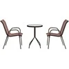 Lauko baldų komplektas Sodo Bistro Rinkinys 3 pcs Ruda Plienas