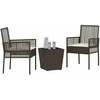 Lauko baldų komplektas Sodo Bistro Rinkinys 3 pcs Ruda poliratanas
