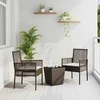 Lauko baldų komplektas Sodo Bistro Rinkinys 3 pcs Ruda poliratanas