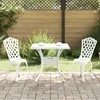 Sodo stalo komplektas 3 pcs Balta Liejamasis aliuminis