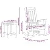 Supamasis krėslas 3 pcs Balta Polietilenas
