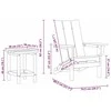 Sodo Kėdė 3 pcs Balta 80.5 x 74.5 x 92 cm Polietilenas