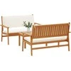 Sodo Sofų Rinkinys 3 pcs Ruda 120 x 65,5 x 79 cm