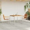 Lauko baldų komplektas Sodo valgomojo komplektas 3 pcs Ruda Kietos akacijos mediena