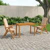 Garden Dining Set Natūrali Kietos akacijos mediena