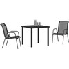 Sodo valgomojo komplektas 3 pcs Juoda