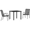 Sodo valgomojo komplektas 3 pcs Juoda