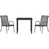 Sodo valgomojo komplektas 3 pcs Juoda