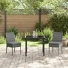 Lauko baldų komplektas Sodo valgomojo komplektas 3 pcs Pilka