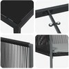 Lauko baldų komplektas Sodo valgomojo komplektas 3 pcs Juoda PE ratanas