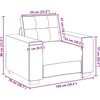 Sofa 3 vnt. Ruda Lino mišinio audinys
