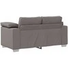 Sofa 3 pcs Taupe 219 x 80 x 82 cm Lino mišinio audinys