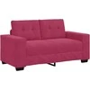 Sofa Sofos komplektas 3 pcs Vėjo raudona 221 x 80 x 80 cm Aksomas