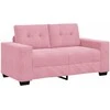 Sofa Sofos komplektas 3 pcs Rožinė 221 x 80 x 80 cm Aksomas