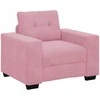 Sofa Sofos komplektas 3 pcs Rožinė 221 x 80 x 80 cm Aksomas