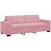 Sofa Sofos komplektas 3 vnt. Rožinė Aksomas