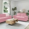 Sofa Sofos komplektas 3 pcs Rožinė 221 x 80 x 80 cm Aksomas