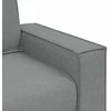 Sofa 3 pcs Šviesiai pilka 220 x 80 x 84 cm Lino mišinio audinys
