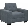 Sofa Sofos komplektas 3 pcs Tamsiai pilka 221 x 80 x 80 cm Aksomas