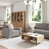 Sofa 3 pcs Tortora 220 x 80 x 84 cm Lino mišinio audinys