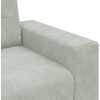 Sofa Sofos komplektas 3 vnt. Šviesiai pilka Aksomas