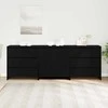 Kabalas su stalčių 3 pcs Juoda 70 x 41 x 75 cm Apdirbta mediena
