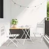 Lauko baldų komplektas Bistro komplektas 3 pcs Balta Plienas