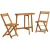Lauko baldų komplektas Bistro komplektas 3 pcs Natūralus aliejus