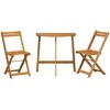 Lauko baldų komplektas Bistro komplektas 3 pcs Natūralus aliejus
