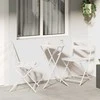 Lauko baldų komplektas Sodo Bistro Rinkinys 3 pcs Balta Plienas