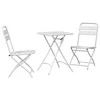 Lauko baldų komplektas Bistro komplektas 3 pcs Balta Plienas