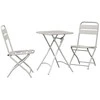 Lauko baldų komplektas Bistro komplektas 3 pcs Smėlio Plienas
