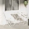 Lauko baldų komplektas Sodo Bistro Rinkinys 3 pcs Balta Plienas