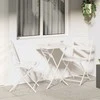 Lauko baldų komplektas Sodo Bistro Rinkinys 3 pcs Balta Plienas