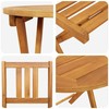 Lauko baldų komplektas Bistro komplektas 3 pcs Natūralus aliejus
