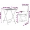 Lauko baldų komplektas Bistro komplektas 3 pcs Natūralus aliejus