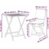 Lauko baldų komplektas Bistro komplektas su pagalve 3 pcs Natūralus aliejus
