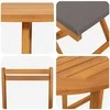 Lauko baldų komplektas Bistro komplektas su pagalve 3 pcs Natūralus aliejus