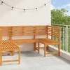 Lauko baldų komplektas Sodo suolelių komplektas 3 pcs Ruda Kietos akacijos mediena