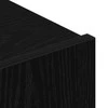 TV staliukas TV spintelių komplektas 3 vnt. Juodas ąžuolas Apdirbta mediena