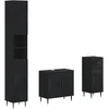 3 dalių vonios spintelių komplektas HAARLEM Apdirbta mediena