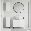 3 dalių vonios spintelių komplektas ZWOLLE Itin blizgi balta