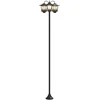 Pakabinamas šviestuvas 3-Head Lamp Post Juoda 16 x 16 x 187 cm Aliuminis ir ABS