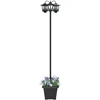 Pakabinamas šviestuvas 3-Head Lamp Post Juoda 32 x 32 x 188 cm Aliuminis ir ABS